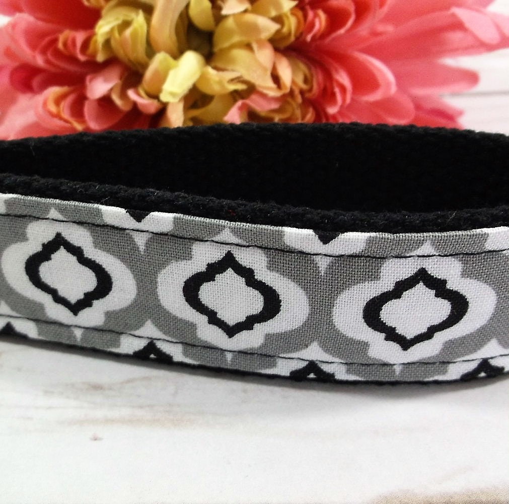 Raindrop Fabric Grey Key fob Gift For Women