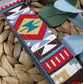 Southwestern Wristlet Keychain, Tribal fabric design Key fob, Handmade Key Chain Gift for Mom, Cute Keychain Bracelet