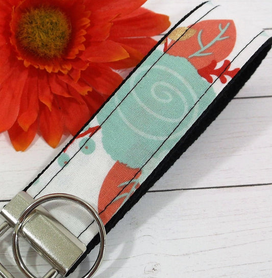 Floral Wristlet Keychain, College Graduation Gift for her, I Miss You Gift, Goodbye Gift