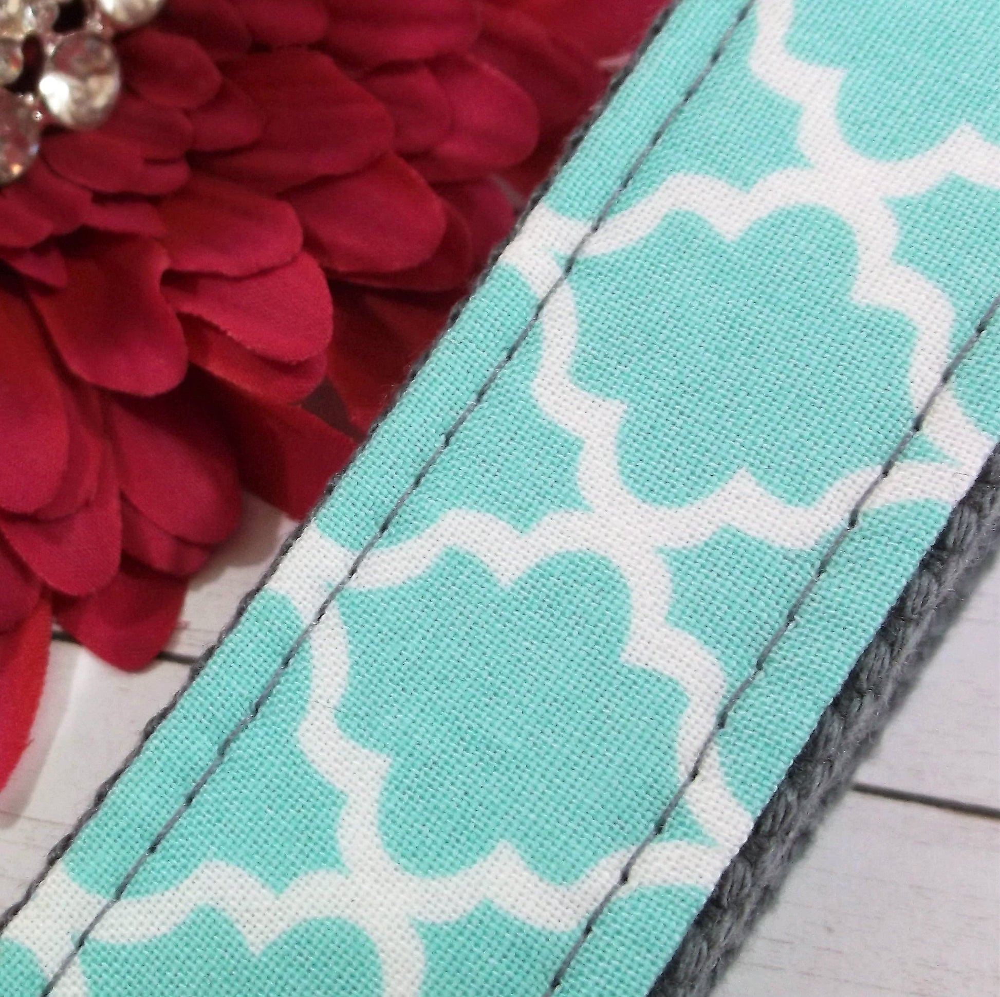 Quatrefoil fabric Wristlet Keychain, College Graduation Gift for her, Thank you gift for Friend