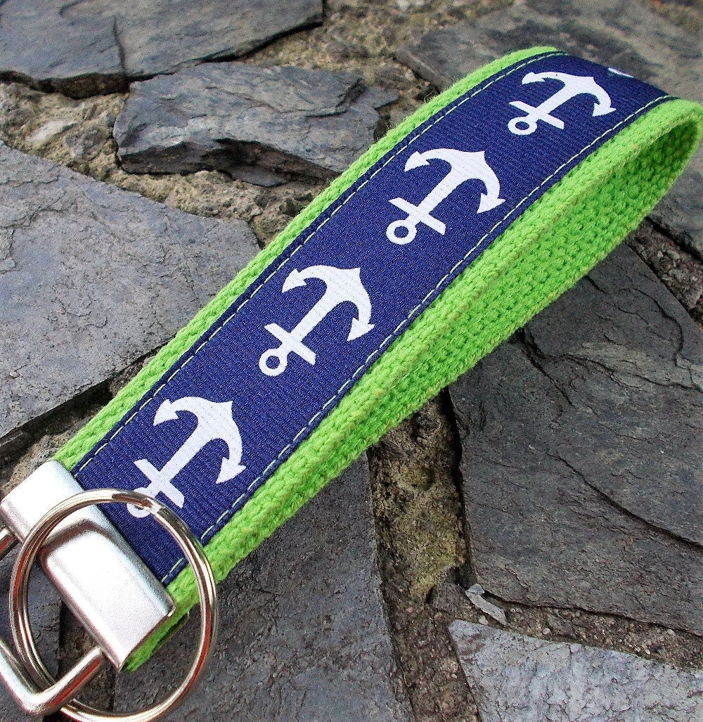 Blue Anchor Keychain