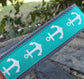 Turquoise Anchor Keychain