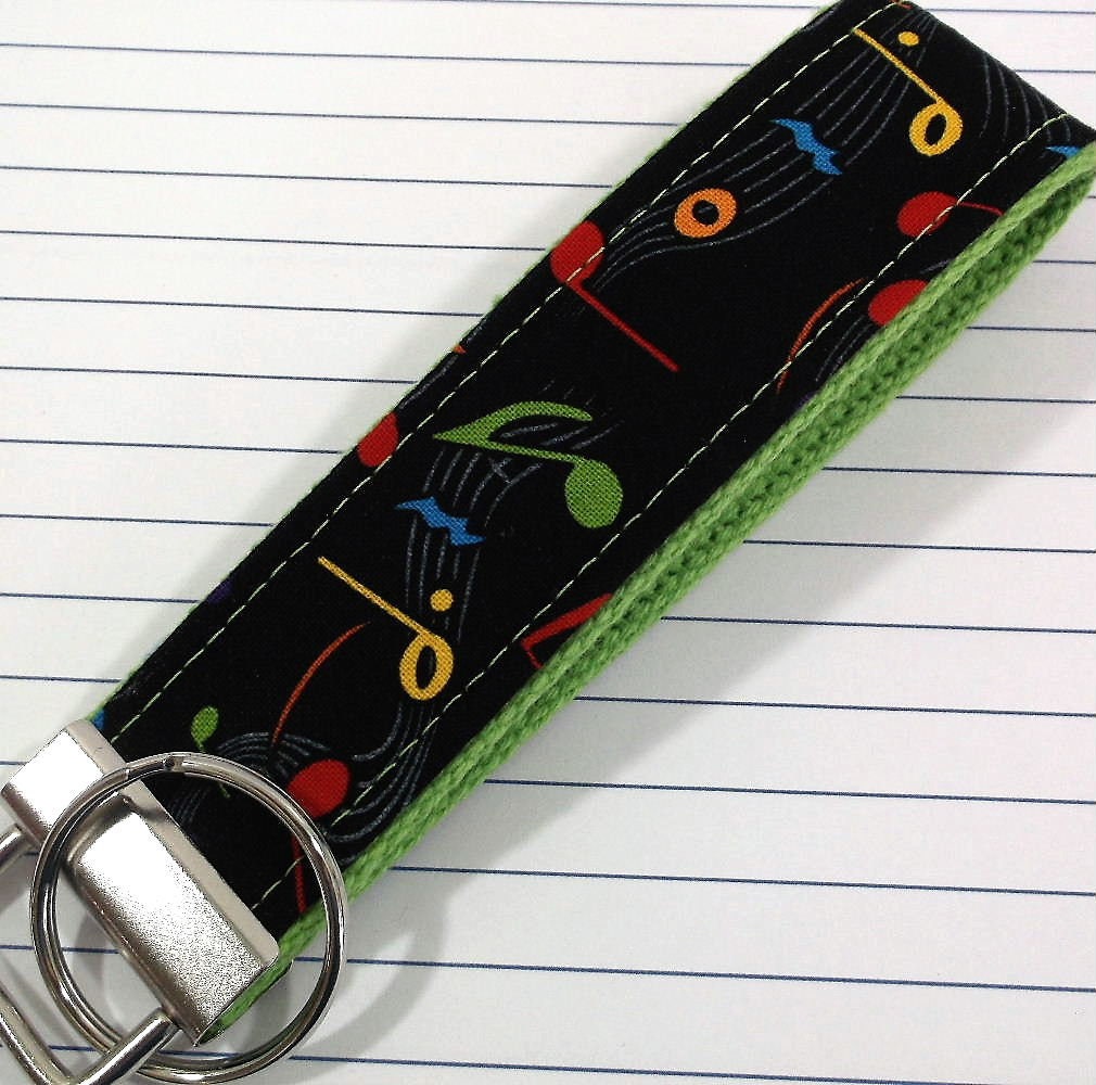 Handmade Musical Notes Keychain, Music Teacher Gift, High School Graduation Gift for Her, I Miss You Gift, Piano Teacher Gift, Music Notes