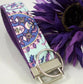 Amy Butler Key Fob Purple Floral Paisley