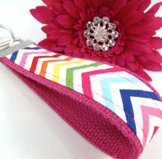 Chevron Key fob Multi Colors