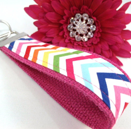 Chevron Key fob Multi Colors