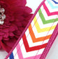Chevron Key fob Multi Colors