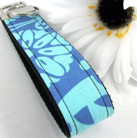Amy Butler Key Fob SOUL BLOSSOMS Periwinkle