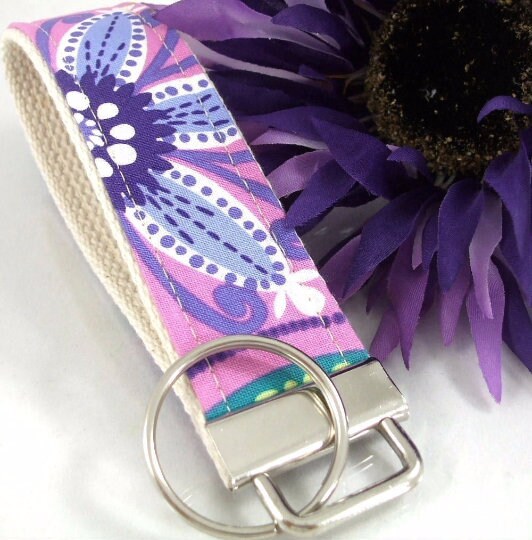 Purple Key Fob Carnival Bloom