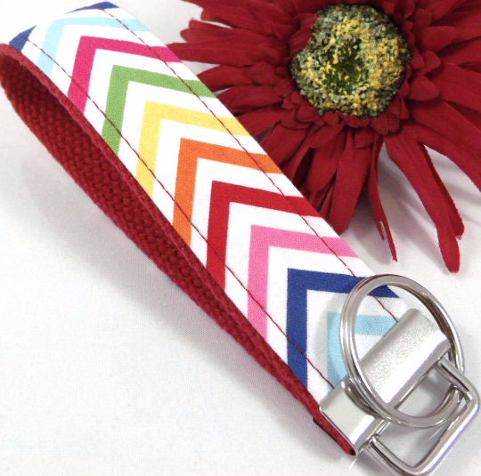 Chevron Key fob Multi Colors