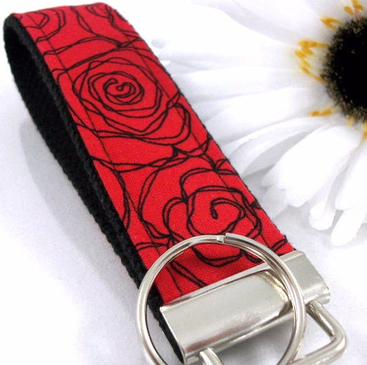 Handmade Floral Keychain, College Graduation Gift for her, I Miss You Gift, Mom Gift from Son