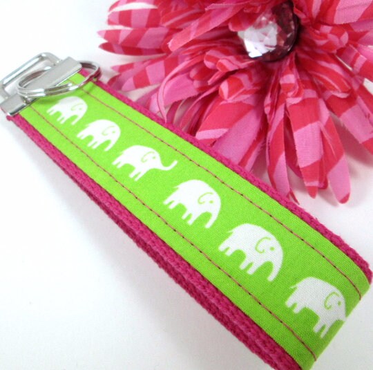 Elephant Keychain Wristlet