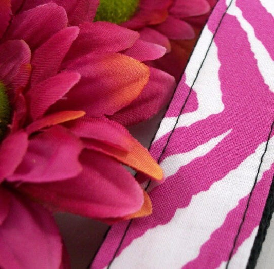 Pink Zebra Print Wristlet Keychain, Cute Animal Print Keychain, Zebra Stripe Key Fob, Nurse Graduation Gift