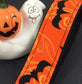 Halloween Bats Wrist Key Fob Black and Orange