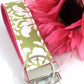 Damask Key Fob in Avocado Fuchsia