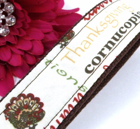 Wristlet Keychain Thanksgiving Turkey