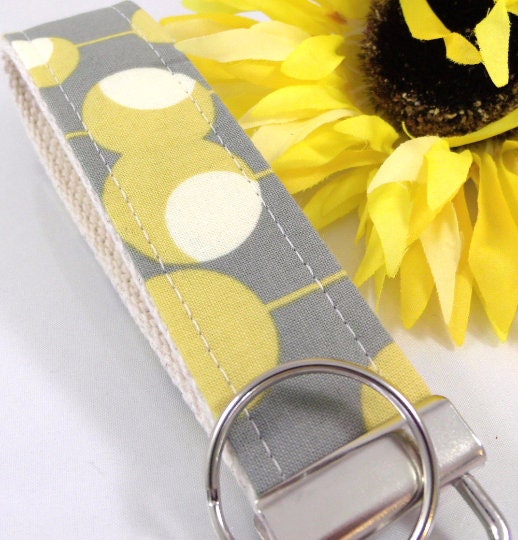 Amy Butler Martini Key Fob Gray Grey