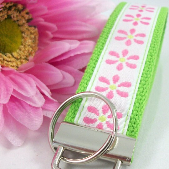 Floral Wristlet Keychain