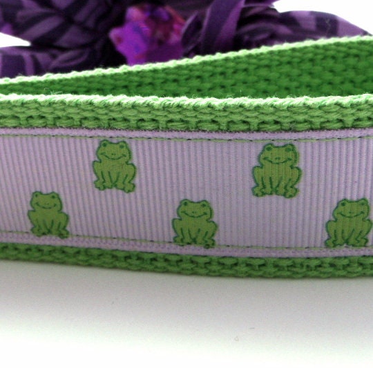 Lavender Frog Keychain Wristlet