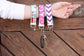 Lavender Frog Keychain Wristlet