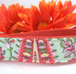 Amy Butler Key Fob LOVE Mint Coral Floral