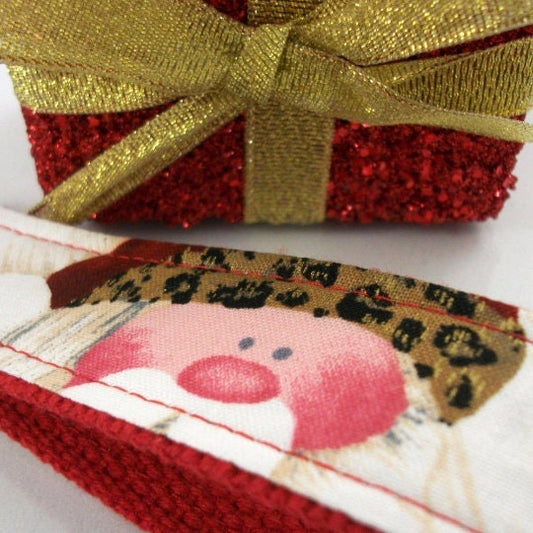 Handmade Christmas Keychain Wristlet, Santa, Christmas in July, Leopard, Trending Now, Key Chains for Women