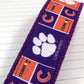 Clemson Wristlet Keychain, Approved Crafter License Holder, Wrist Keychain for Her, Key fob Wristlet, Keychain Wristlet, Clemson Tigers