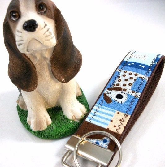 Cute Dog Mom Keychain, Dog Fabric Wristlet Keychain, Best Friend Gifts Long Distance, Preschool Teacher Gifts