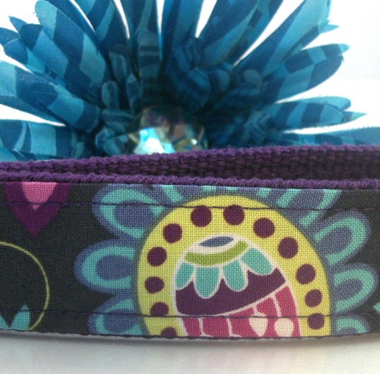 Purple Floral Wristlet Keychain, Purple Key Fob Wristlet, Keychain Wristlet Lanyard, keychain for woman