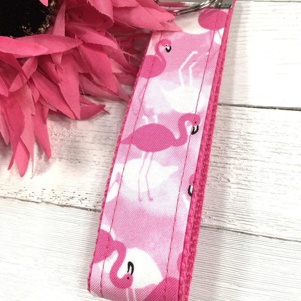 Handmade Flamingo Keychain, College Graduation Gift for her, I Miss You Gift, Stress Relief Gift