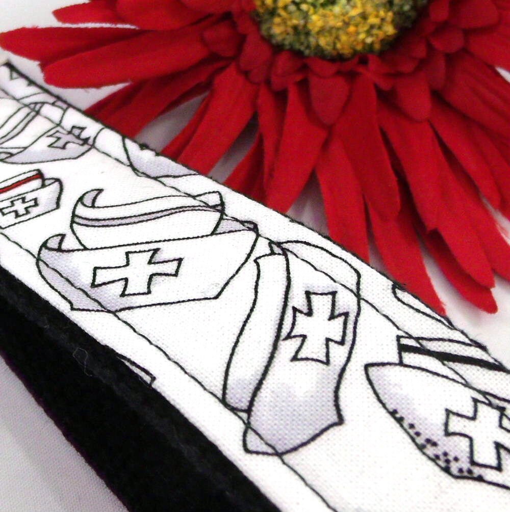 Handmade Wristlet keychain in Nurse fabric, Nurse Graduation Gift, Nurse Appreciation Week, Gift for Nurse Graduation