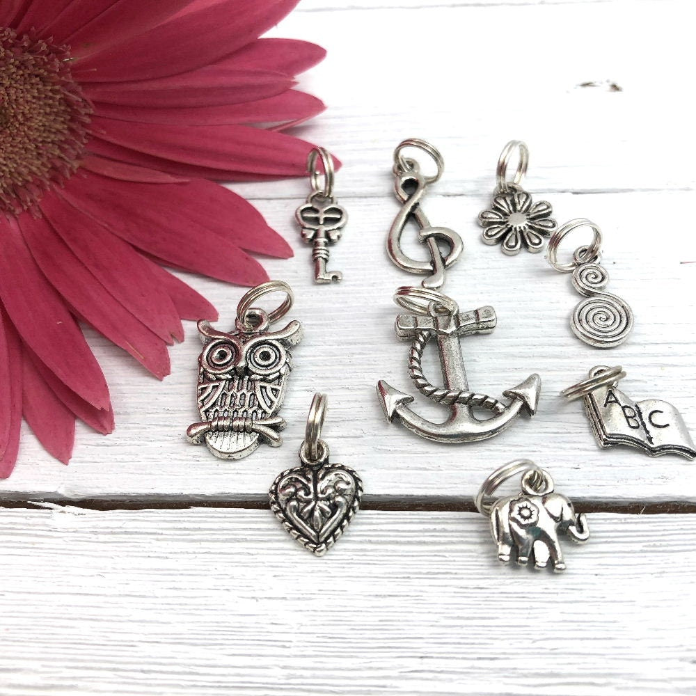 Mini Keychain | Mini Key Fob | Turquoise Keychain | Gift for Mom | Gift for Best Friend | Polka Dots Keyfob