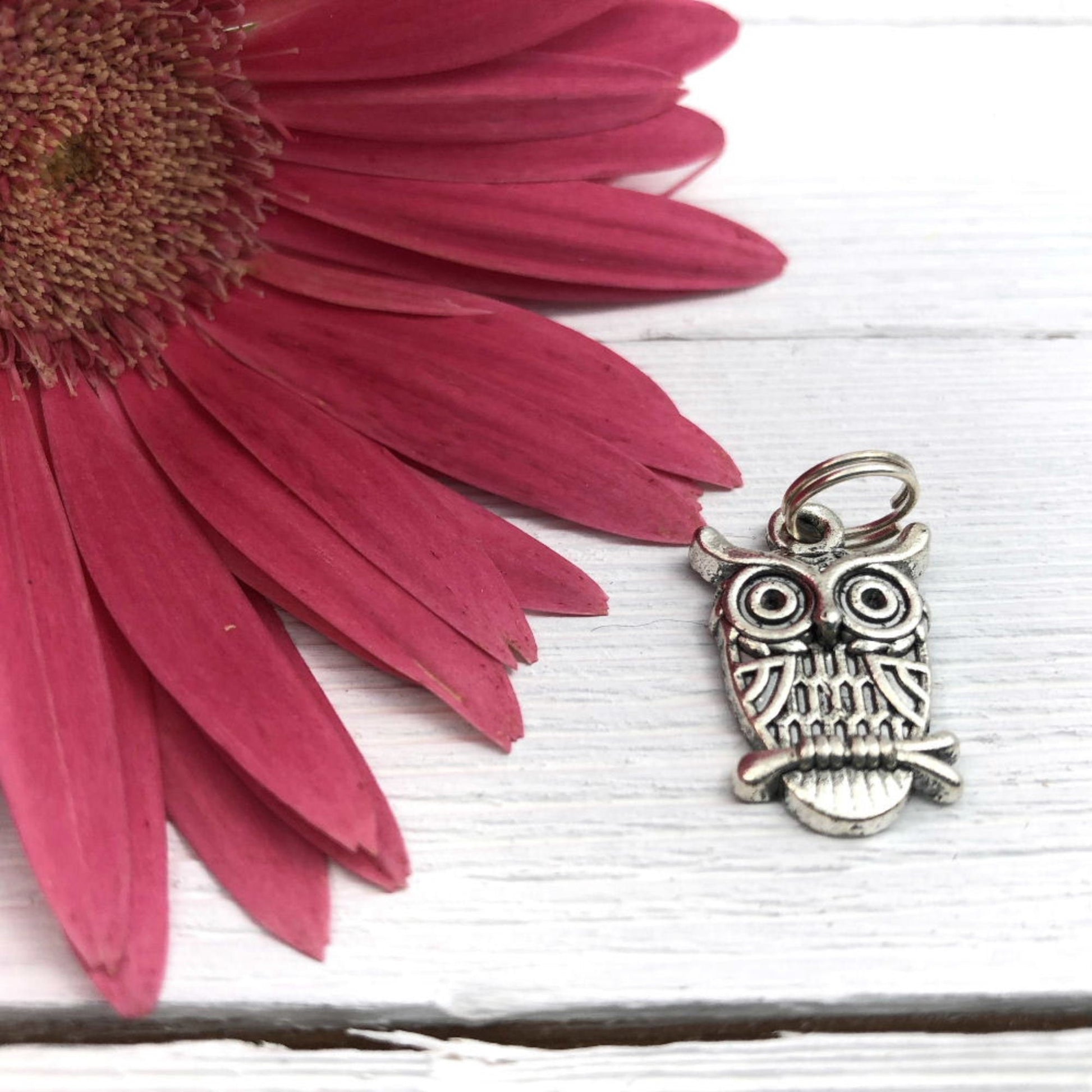 Mini Keyfob FOB Keychain for Women Ideal as a Purse Keychain or Backpack Keychain, Owls