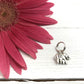 Mini Keyfob FOB Keychain for Women Ideal as a Purse Keychain or Backpack Keychain, Elephants