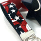 Patriotic Wristlet Keychain, Wrist Keychain for Her, Key fob Wristlet, Keychain Wristlet, Bracelet Keychain, Popular Right Now