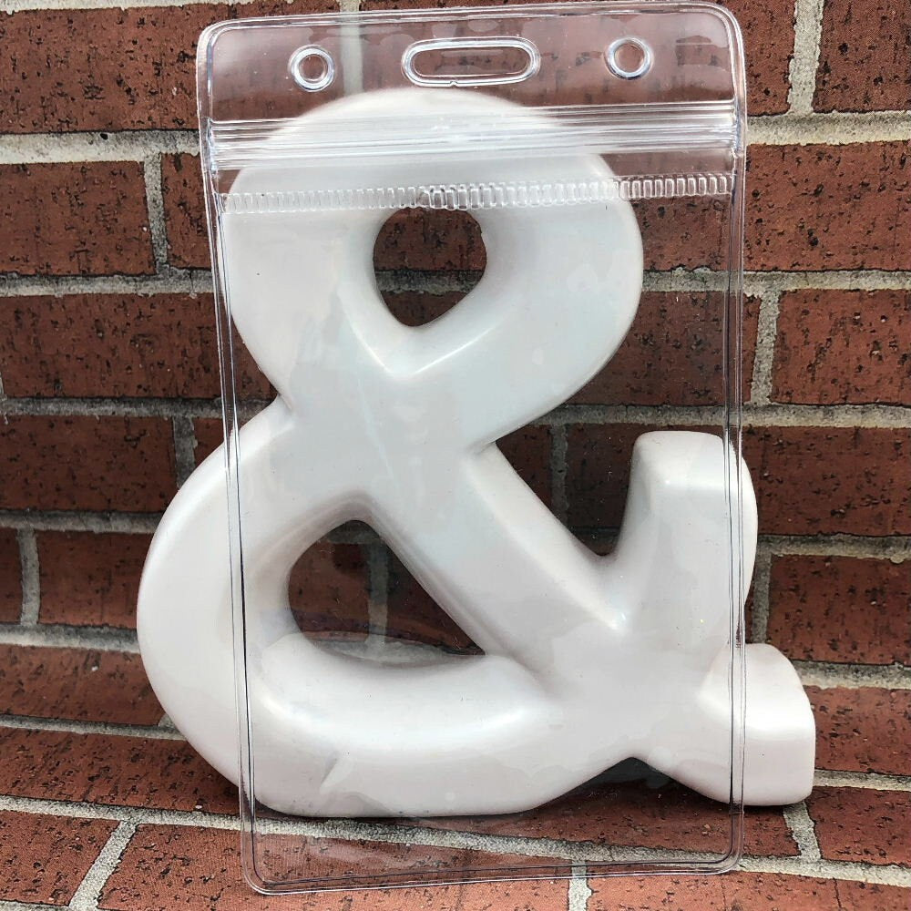 ID Badge Holder, Clear Plastic ID Card Holders, Horizontal Or Vertical Zip Lock, ID Vinyl Pouch, Name Tag Holder