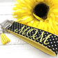 MOM Embroidered Keychain Key Fob Tassel Charm