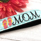 Flip Flop MOM Embroidered Keychain Key Fob Tassel Charm