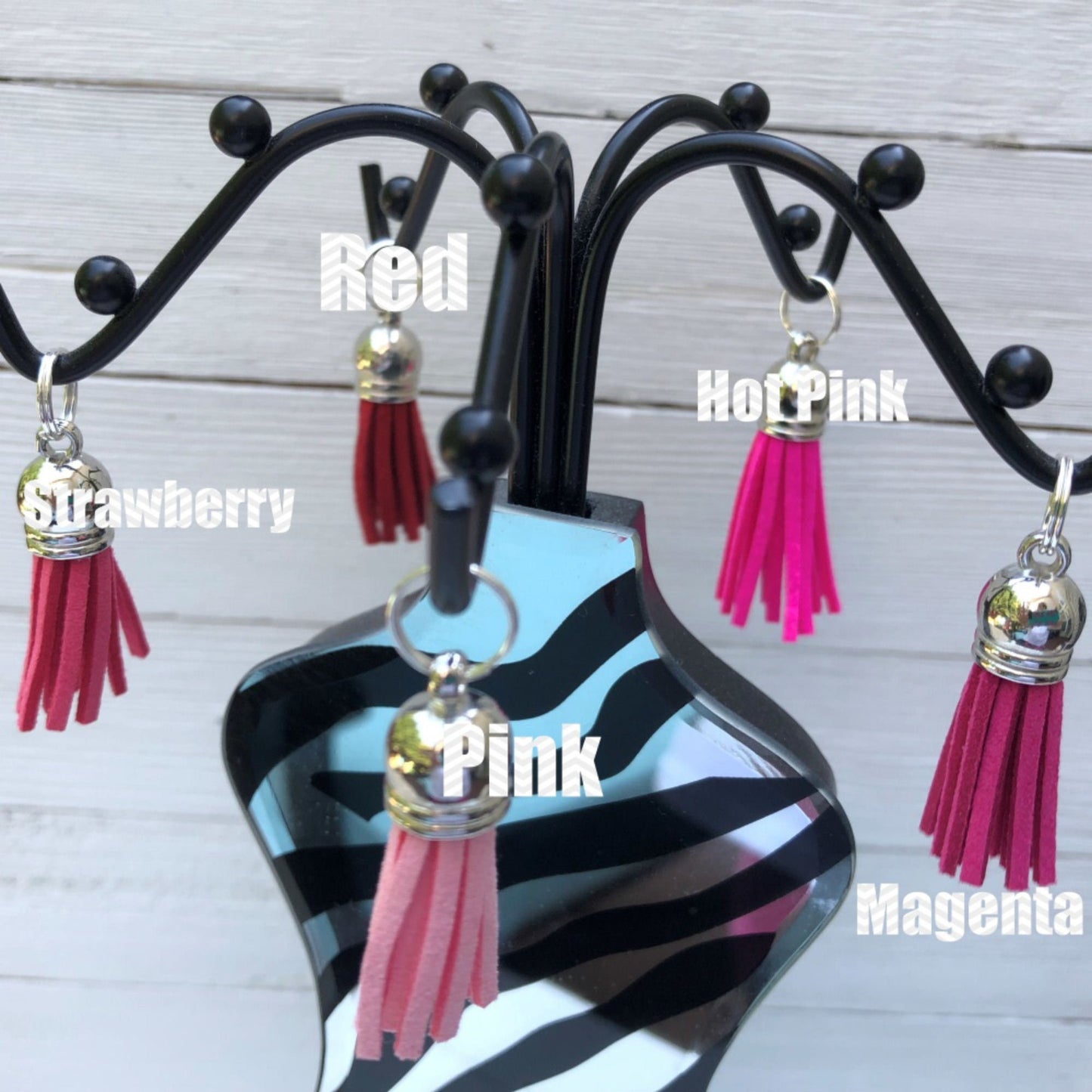 Mini Keyfob FOB Keychain for Women Ideal as a Purse Keychain or Backpack Keychain, Cancer Awareness