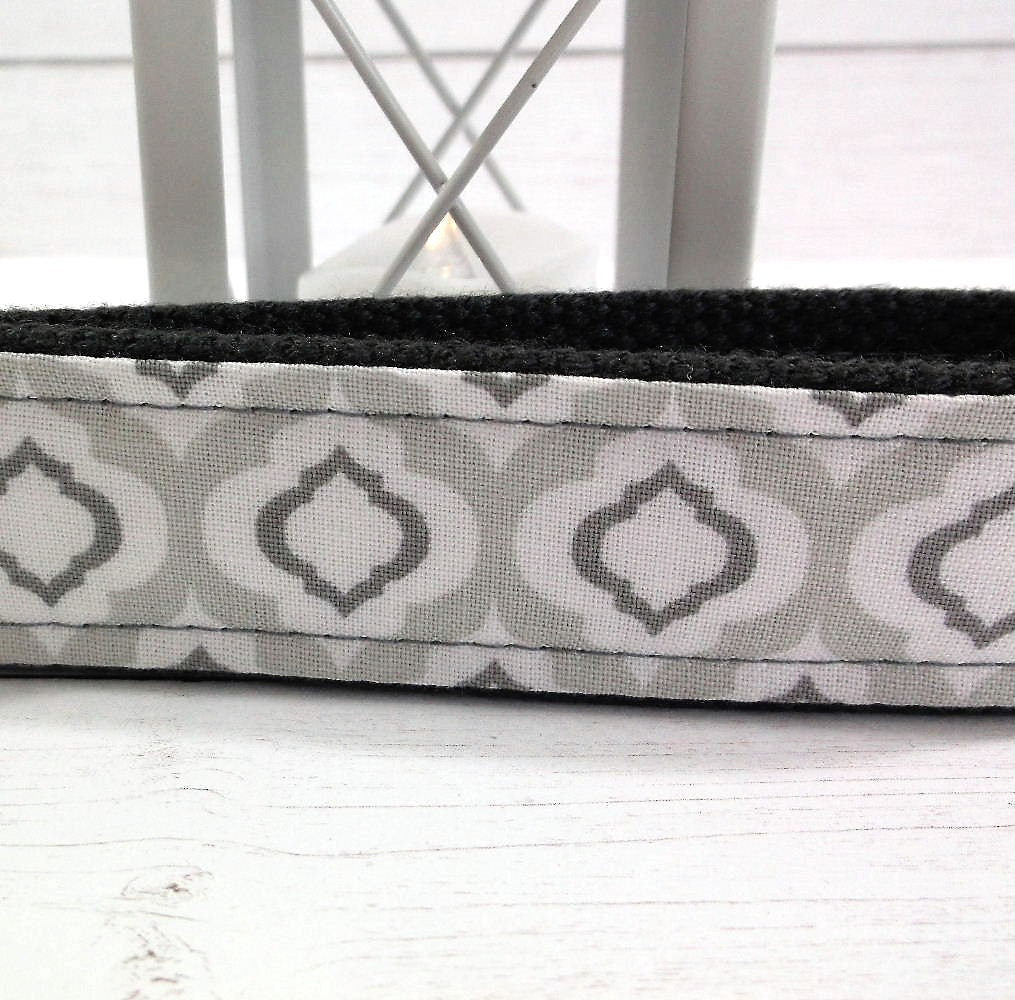 Raindrop Fabric Grey Key fob Gift For Women