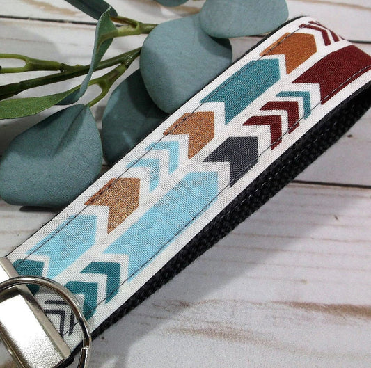 Arrow Keychain Teal Copper