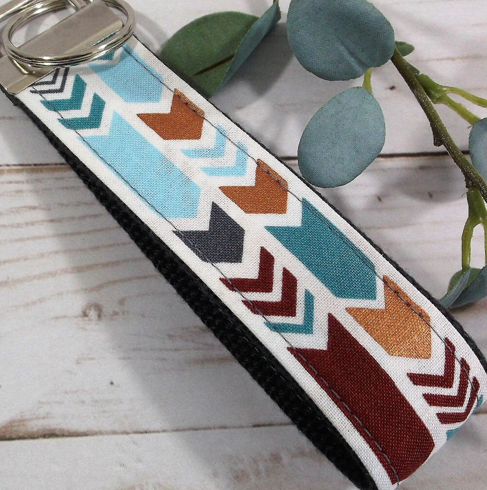 Arrow Keychain Teal Copper