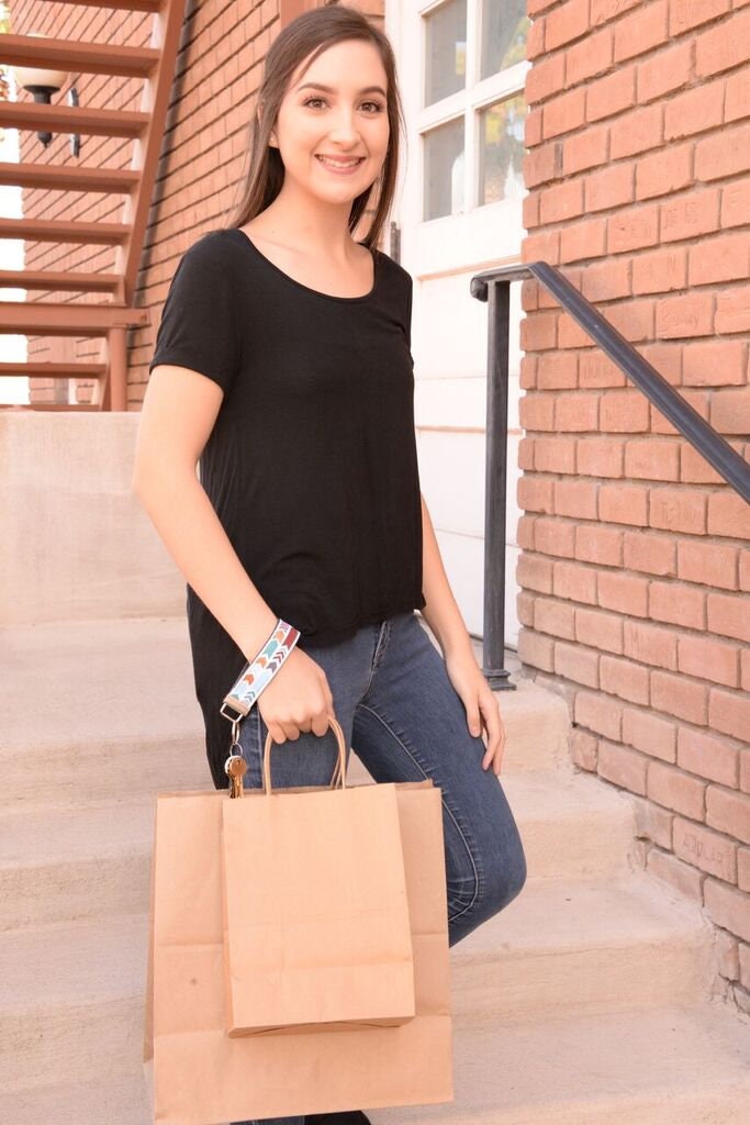 Arrow Keychain Teal Copper