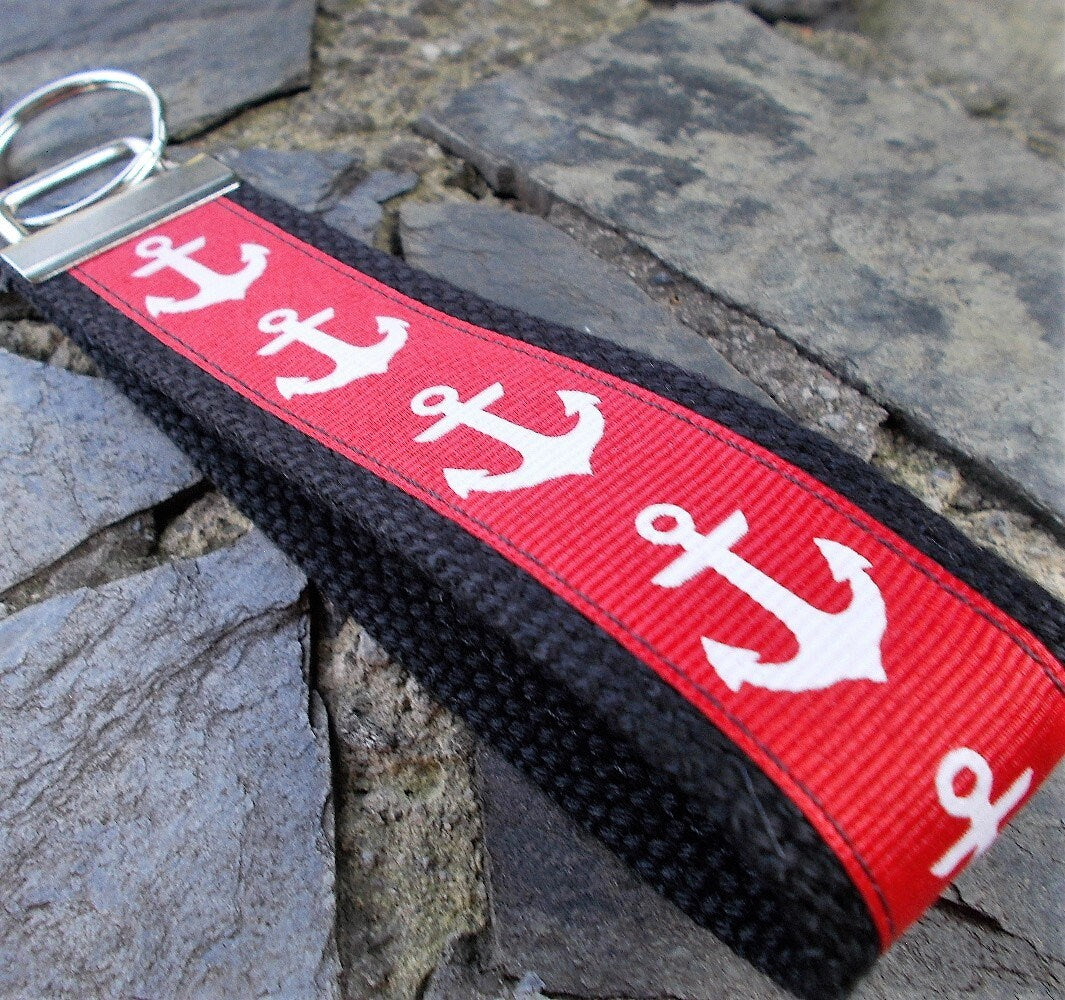 Red Anchor Keychain
