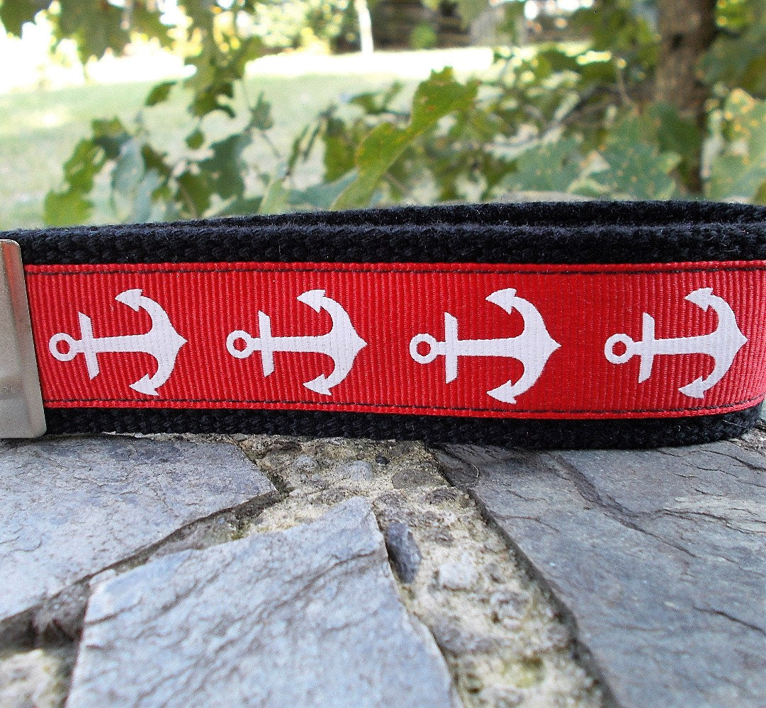 Red Anchor Keychain