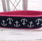 Navy and Silver Anchor Keychain