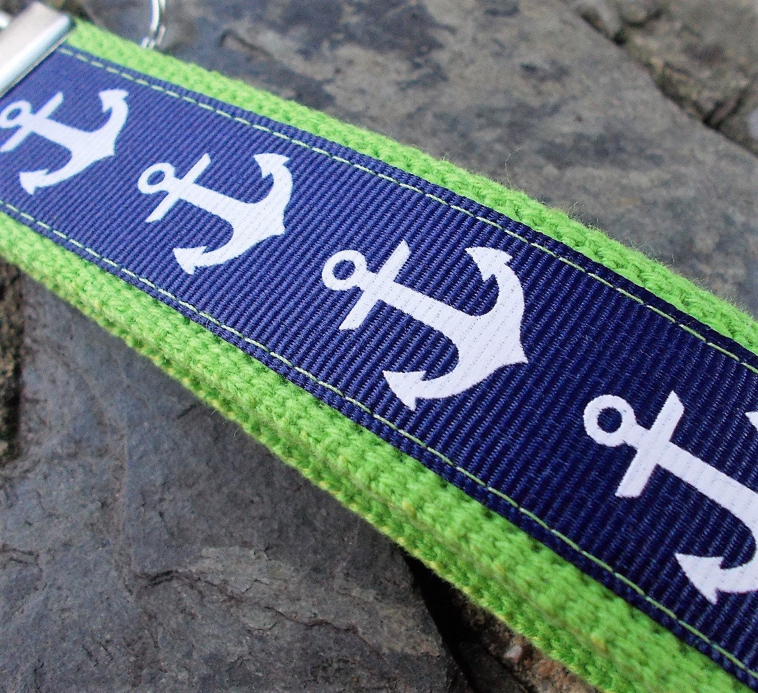Blue Anchor Keychain