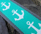 Turquoise Anchor Keychain