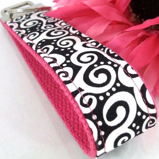 Handmade Geometric Fabric Keychain Wristlet, College Graduation Gift for her, Thank you for Helping Me Grow, Expecting Mom Gift