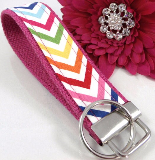 Chevron Key fob Multi Colors